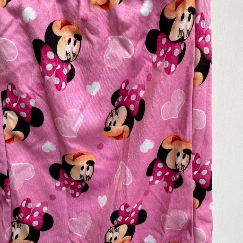 NWOT Disney 5T Girls Pink Minnie Mouse Kids Pajama Bottoms Shorts